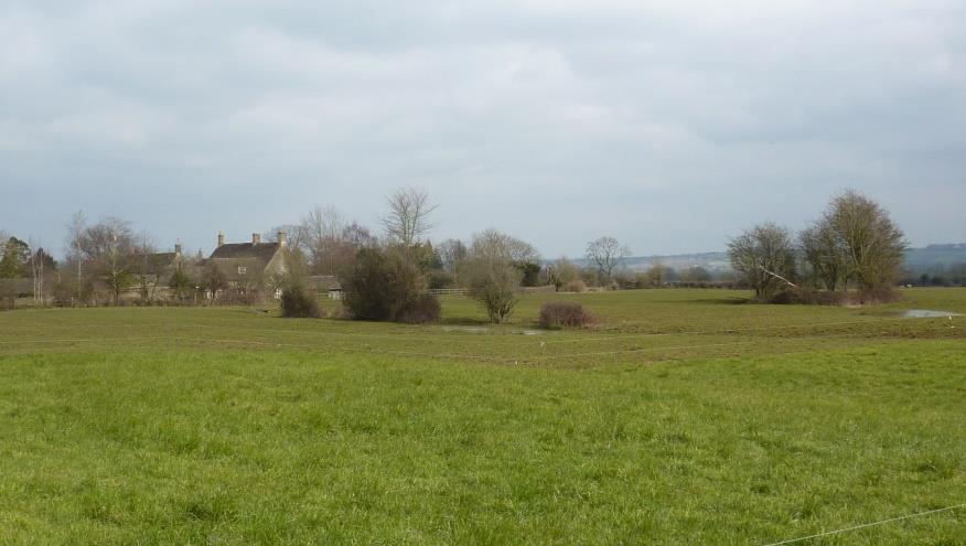 View 2 East across the Avon Valley from near Common Farm with the western end of the village on the left foreground, Footpath LBUR23 (a similar view is afforded from LBUR21))